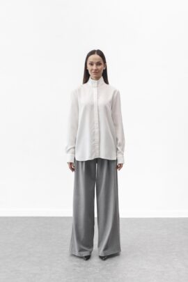 Сорочка з легким блиском Молоко