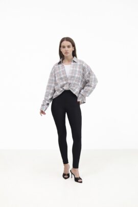 Комплект 2в1: майка + сорочка з вузлом Сірий