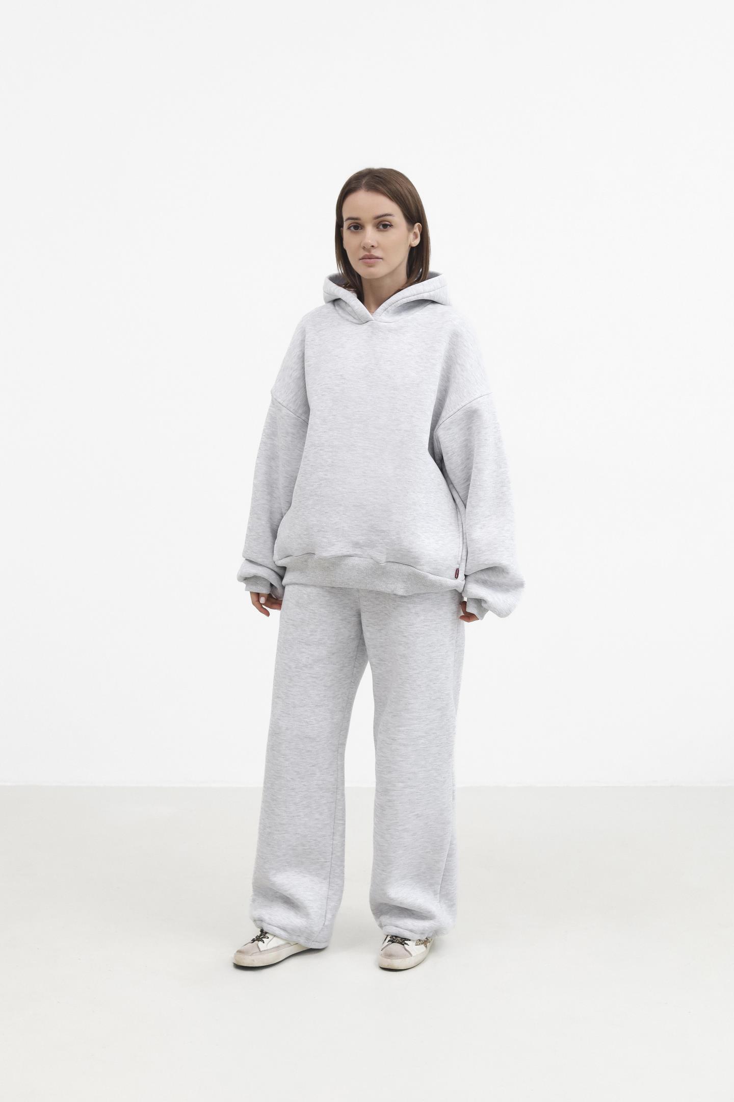 М’яке бавовняне худі з утепленням Меланж