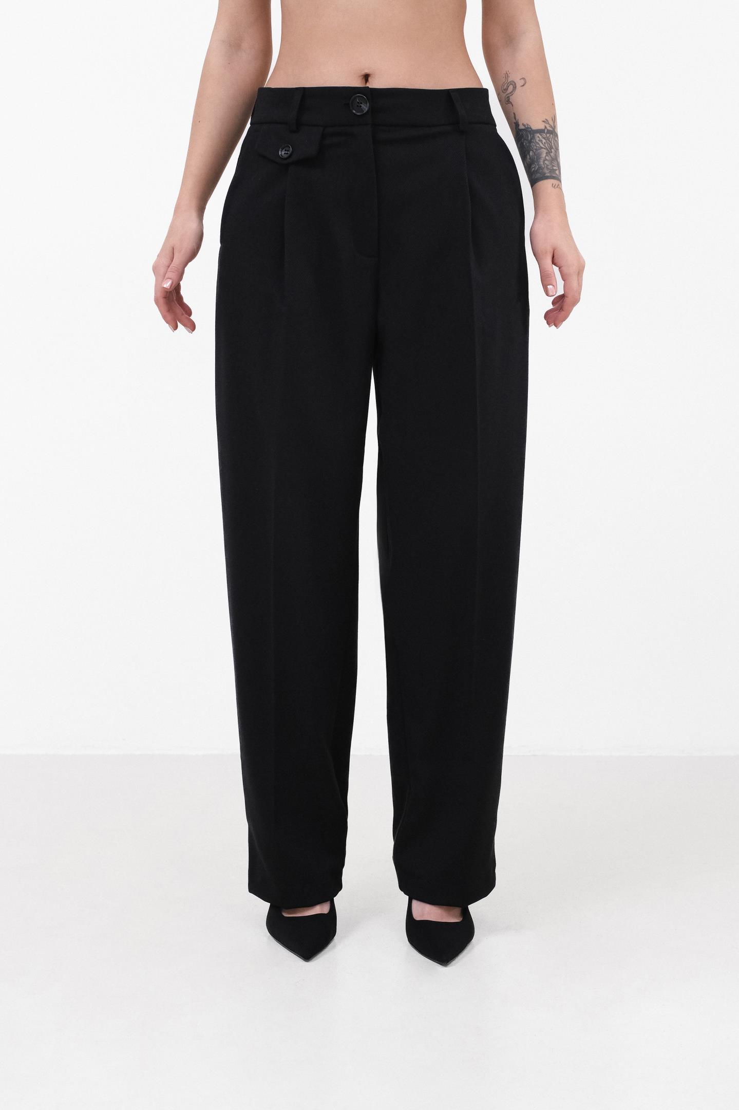 Жіночі класичні штани прямого крою Чорний