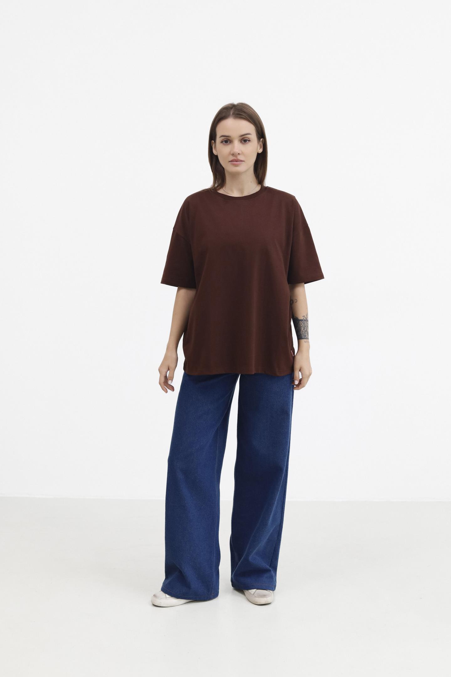 Жіноча бавовняна футболка Шоколад