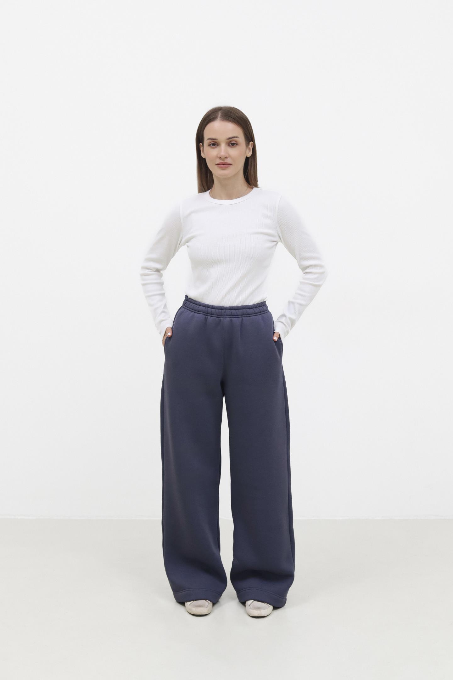 Теплі зимові штани з бавовни Антрацит