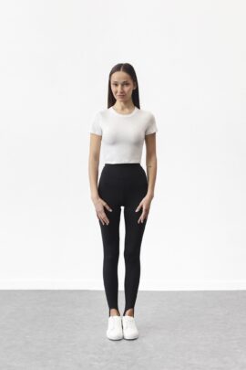 Трендові лосини зі штрипками Чорний