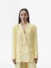 Двобортний жакет прямого крою Лимон