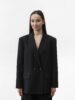 Двобортний жакет прямого крою Чорний