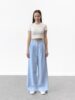 Широкі штани з витонченими лініями Блакитний