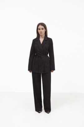 Сорочка-жакет  Шоколад у смужку