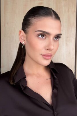 Сережки-пусети “Трикутники” Золото