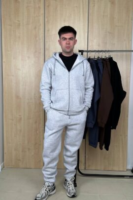 Чоловічий зіп-костюм з джогерами Меланж