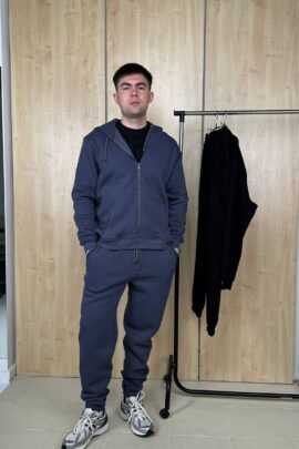 Чоловічий зіп-костюм з джогерами Синій