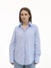 Сорочка класична вільного силуету Блакит.смужка 2
