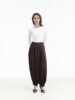 Стильні штани-балони з манжетами Шоколад