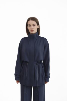 Худі з регульованою куліскою на талії Антрацит