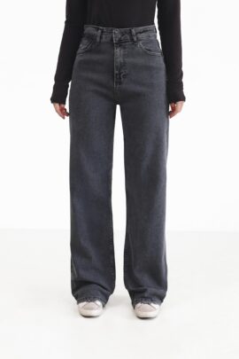 Джинси-палаццо з вільним кроєм Графіт