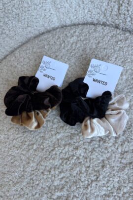 Оксамитові резинки-скранчі Набір 1