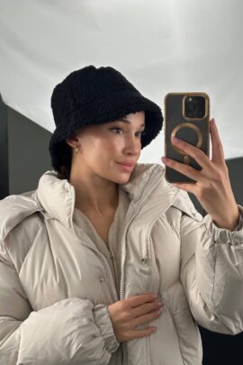 Жіноча тепла панама Чорний