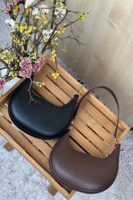 Елегантна сумка-хобо Шоколад