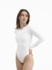 Боді з акцентним круглим вирізом Білий